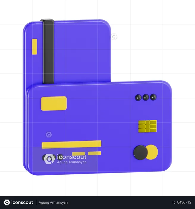 Bank Cards  3D Icon