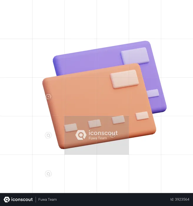 Bank Cards  3D Illustration