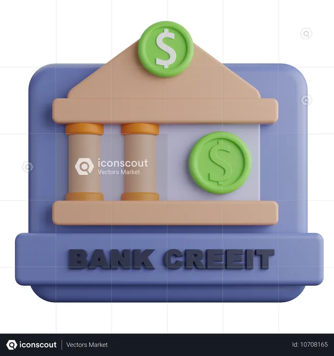 Bank Credit  3D Icon