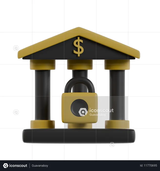 Bank Crisis  3D Icon