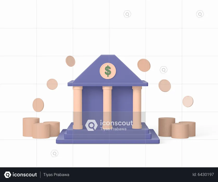 Bank Deposite  3D Icon