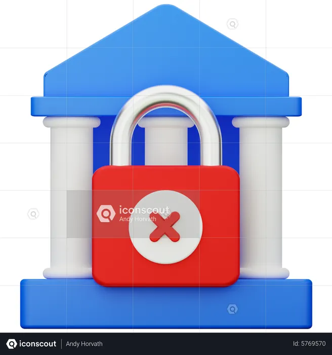 Bank Liquidation  3D Icon