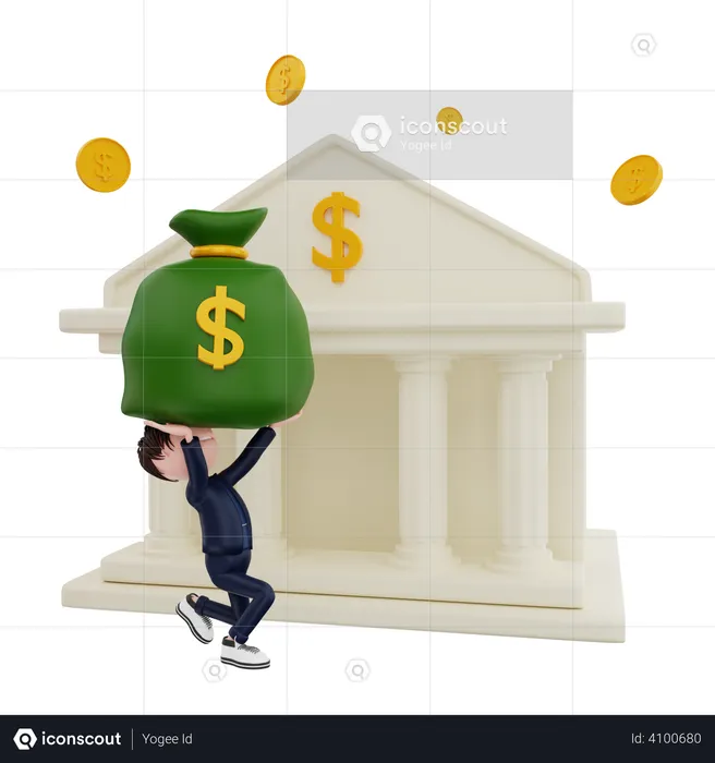Bank Loan  3D Illustration