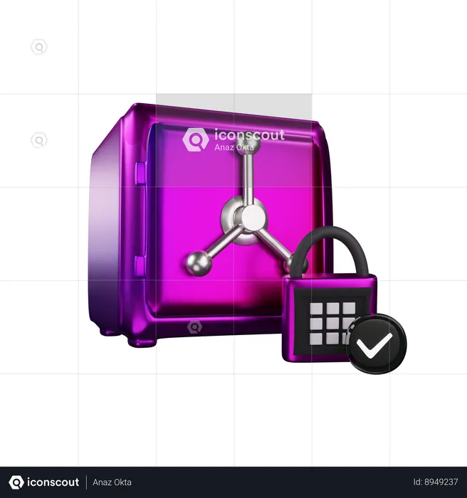 Bank locker  3D Icon