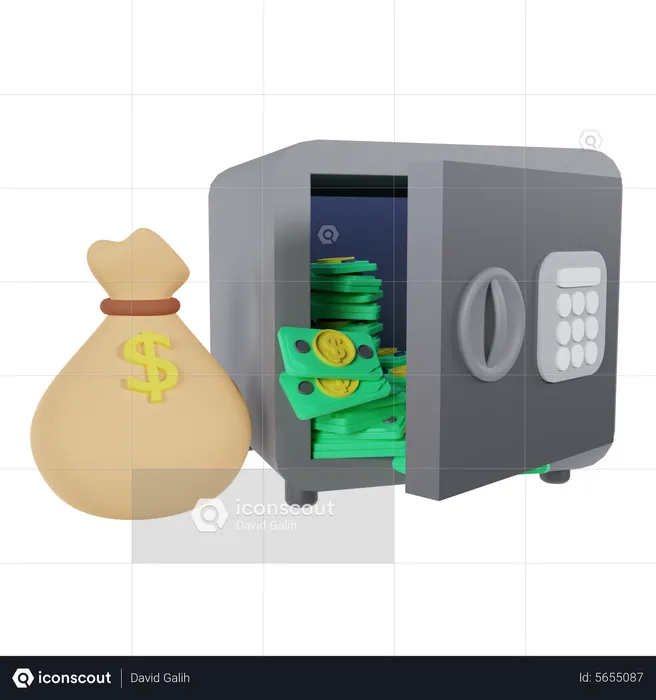 Bank Locker  3D Icon