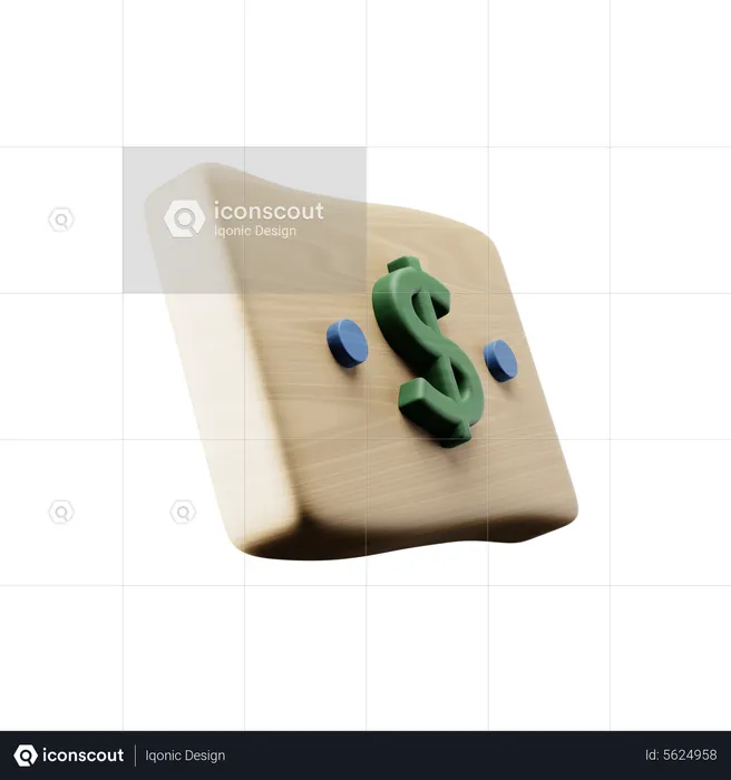 Bank Note  3D Icon