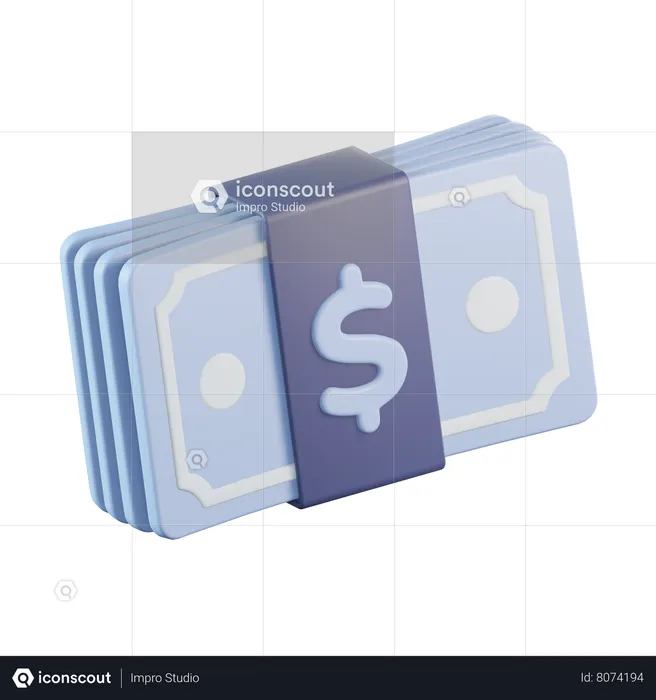 Bank Note  3D Icon