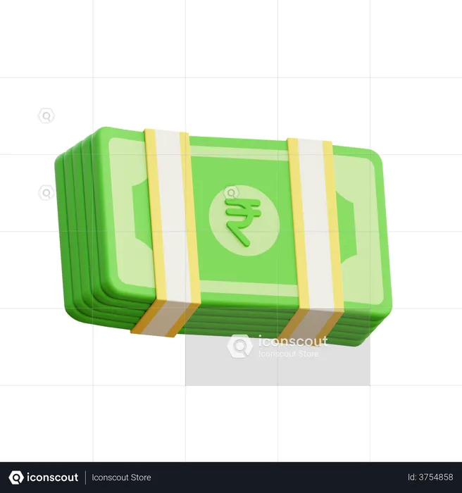 Bank Notes  3D Illustration