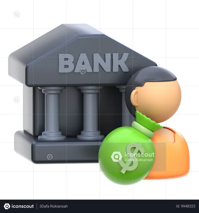 Bank Robbery  3D Icon