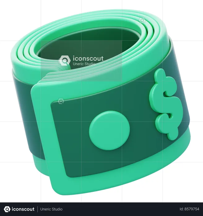 Bank Roll 3D Icon - Free Download Business 3D Icons | IconScout