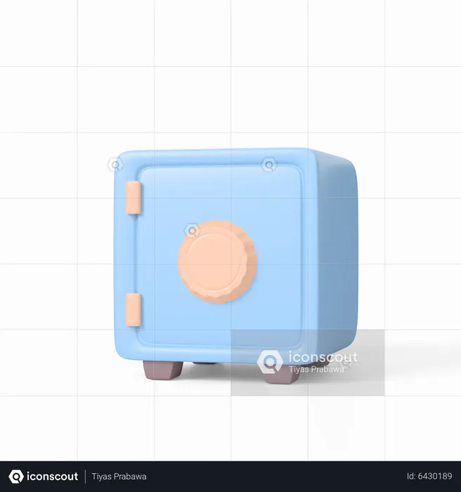 Bank Safe  3D Icon