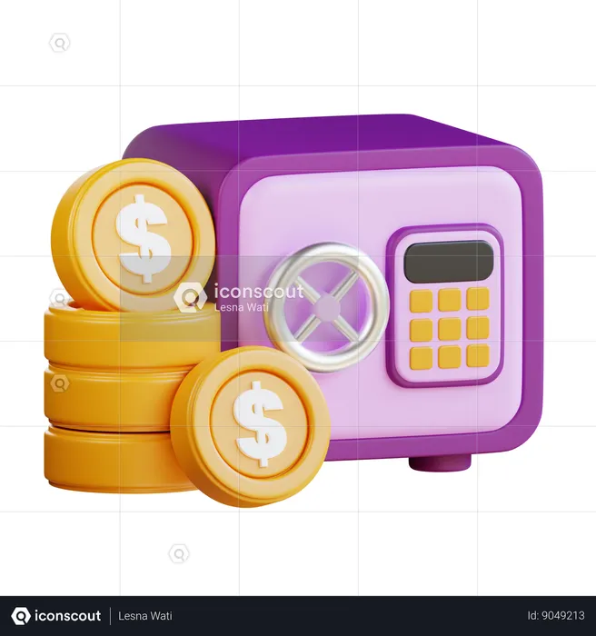 Bank Safe  3D Icon