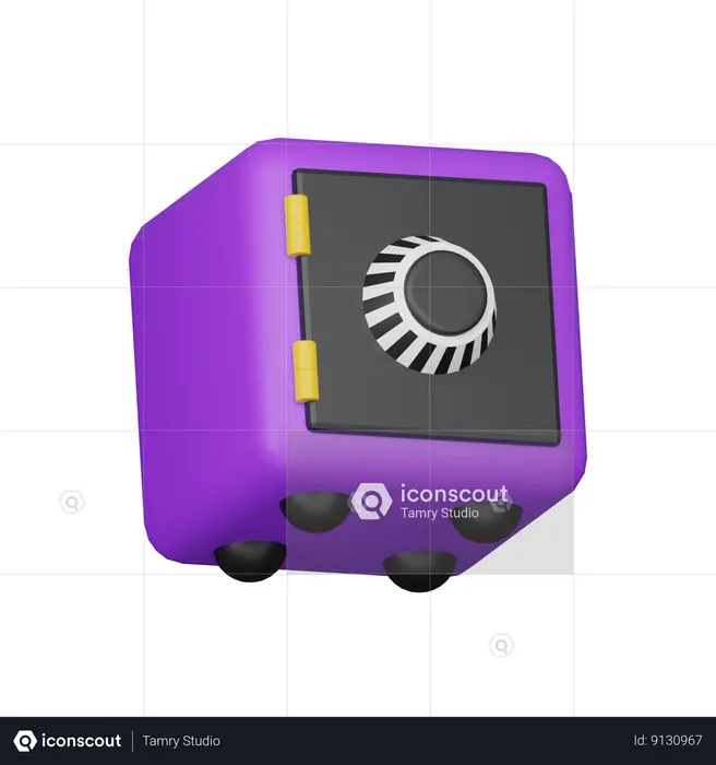 Bank Safe  3D Icon