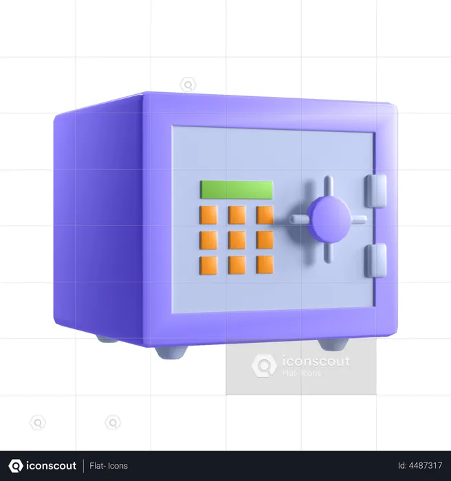 Bank Safe  3D Illustration