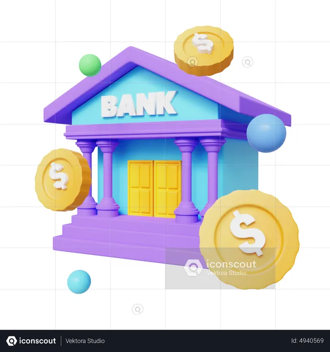 Bank Saving  3D Icon