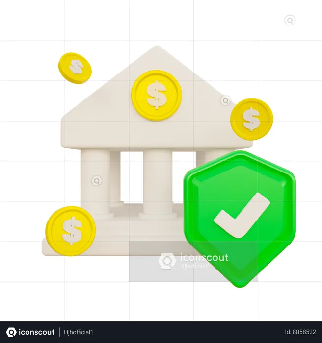 Bank Shield  3D Icon