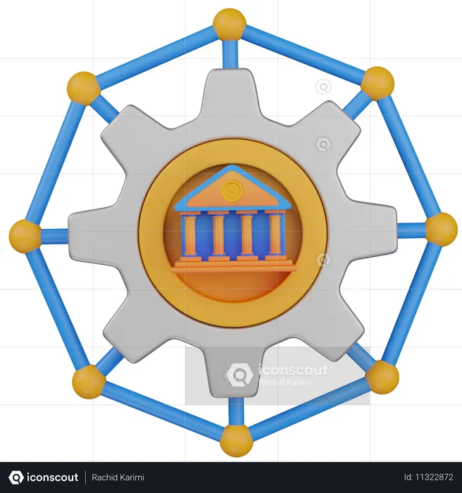 BANK SYSTEM  3D Icon