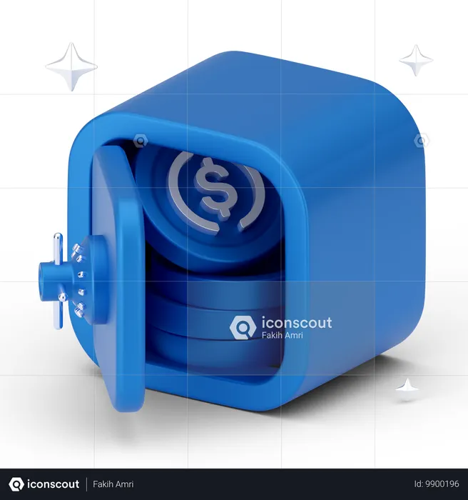 Bank vault  3D Icon