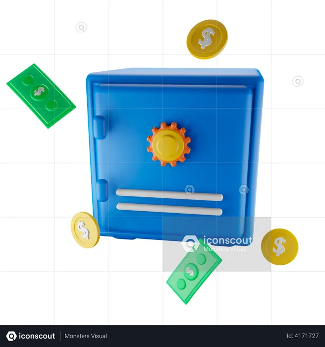 Bank Vault  3D Icon