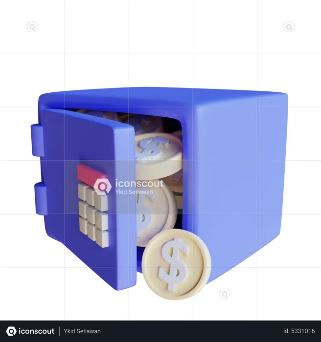 Bank Vault  3D Icon