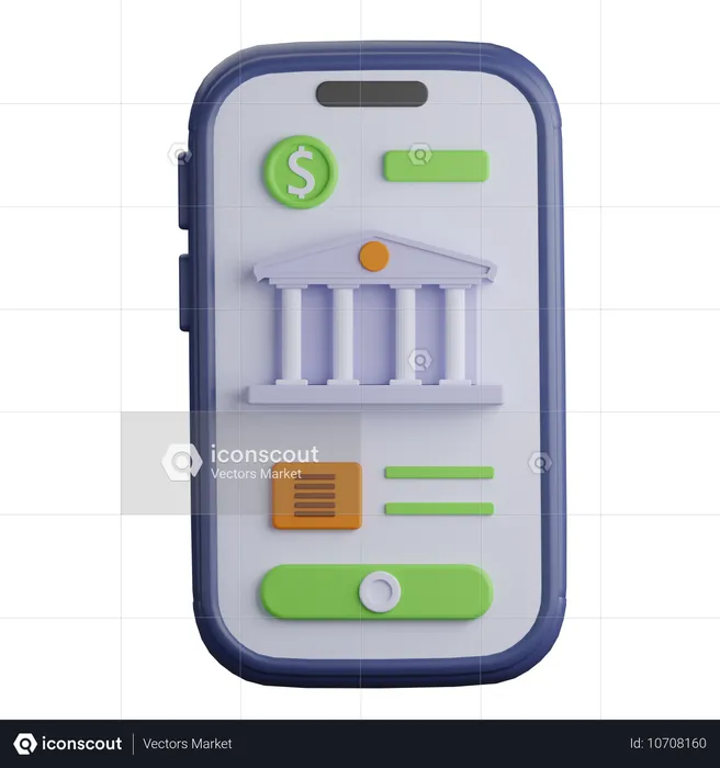 Banking App  3D Icon