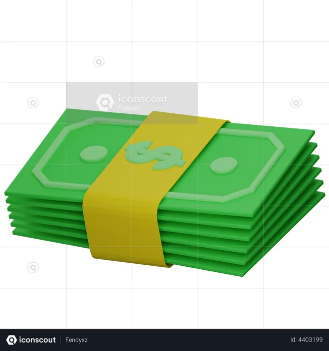 Banknotes  3D Illustration