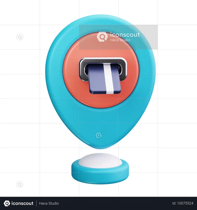 Bankstandort  3D Icon