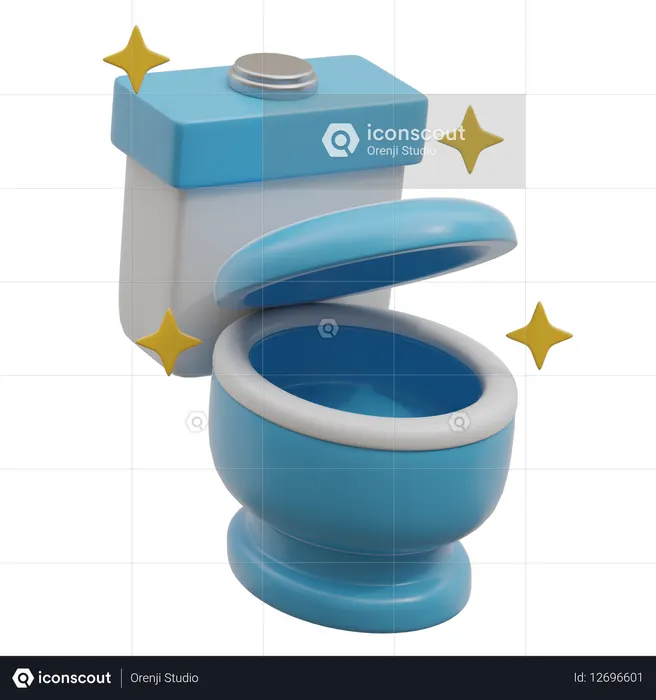 Baño limpio  3D Icon