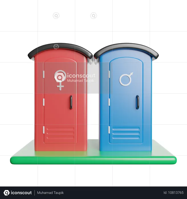 Baño público  3D Icon