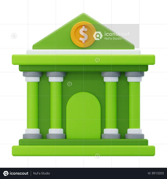 Banque  3D Icon