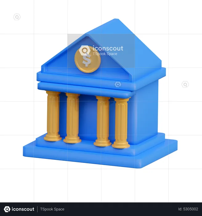 Banque  3D Icon