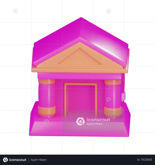 Banque  3D Icon