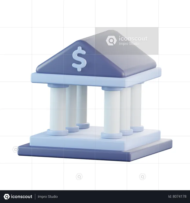 Banque  3D Icon