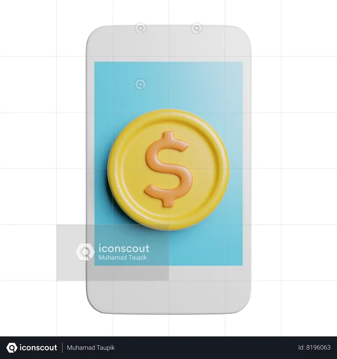 Services bancaires en ligne  3D Icon