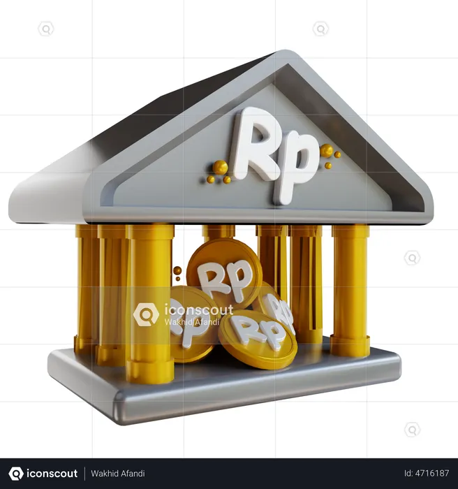 Banque indonésienne  3D Illustration