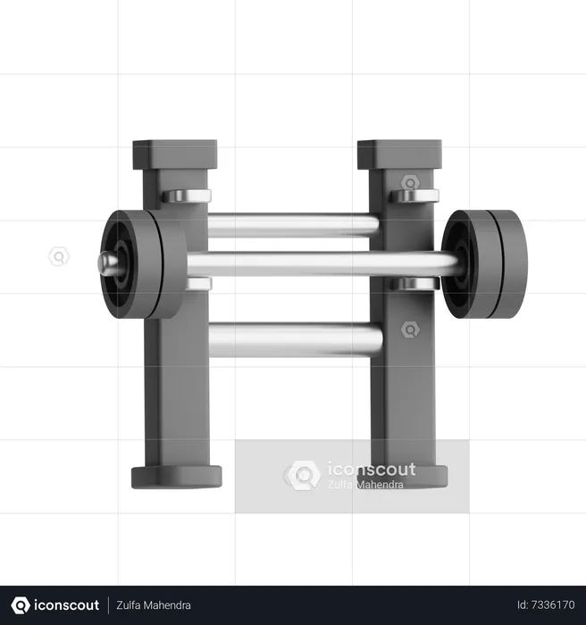 Bar Bell  3D Icon