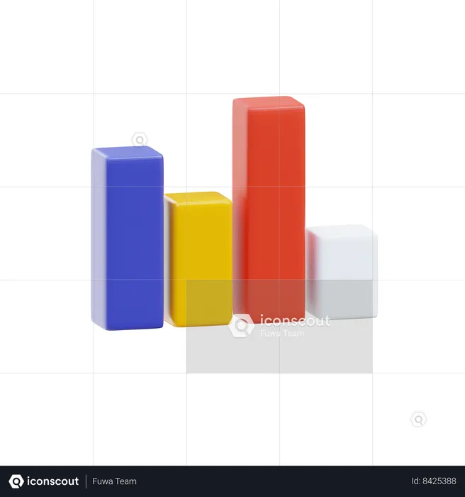 Bar Chart  3D Icon