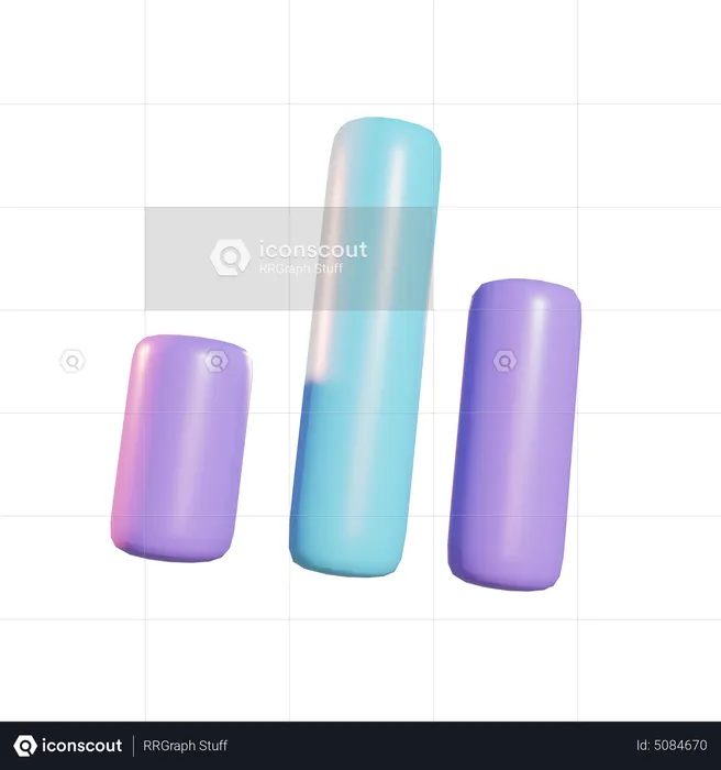 Bar Chart  3D Icon