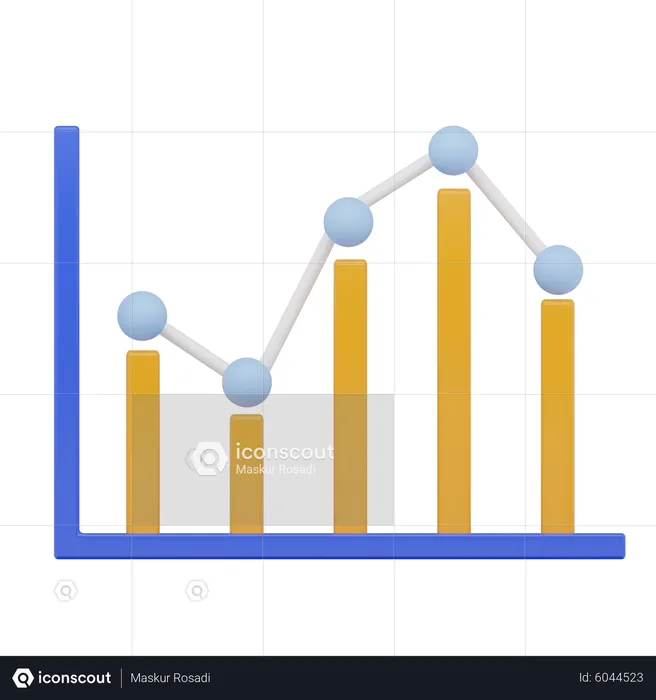 Bar Chart  3D Icon