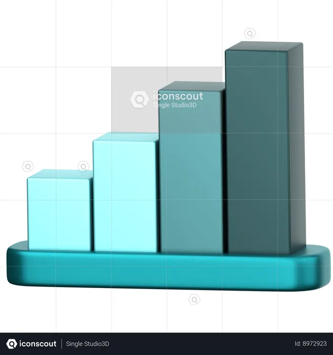 Bar Chart  3D Icon