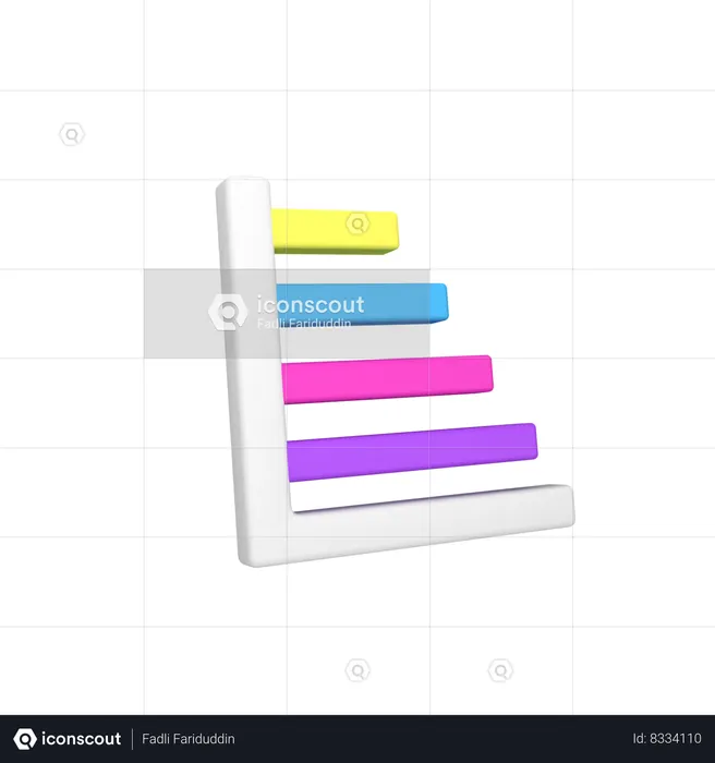 Bar Chart  3D Icon