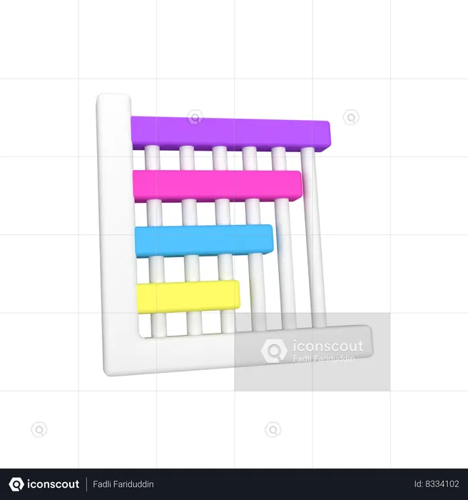 Bar Chart  3D Icon