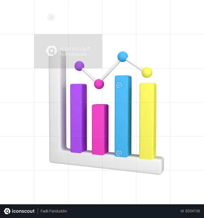 Bar Chart  3D Icon