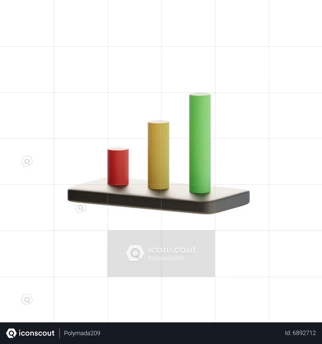 Bar Chart  3D Icon