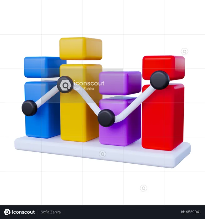 Bar Chart  3D Icon