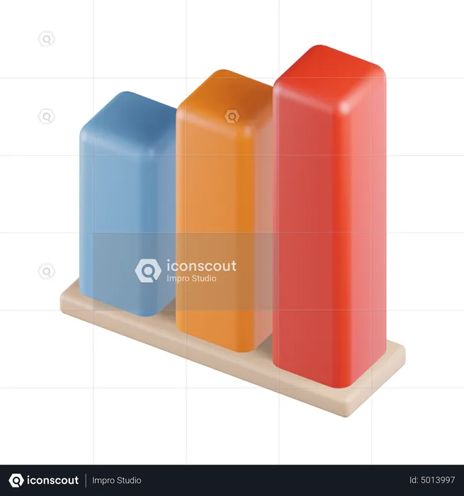 Bar Chart  3D Icon