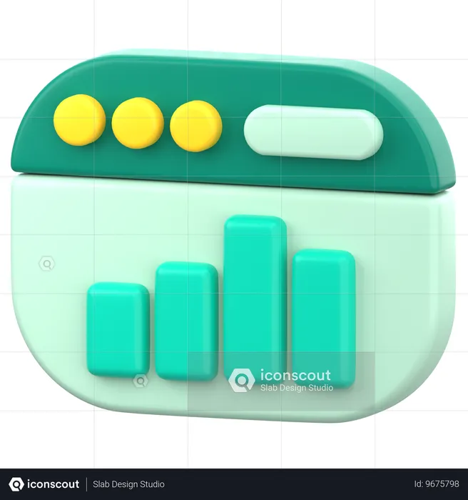 Bar Chart  3D Icon