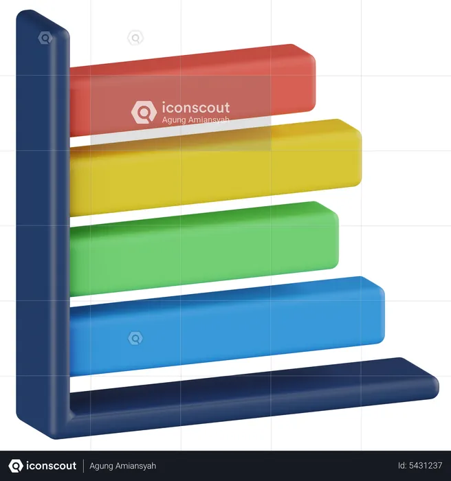 Bar Chart  3D Icon