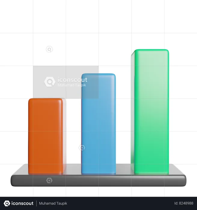 Bar Chart  3D Icon