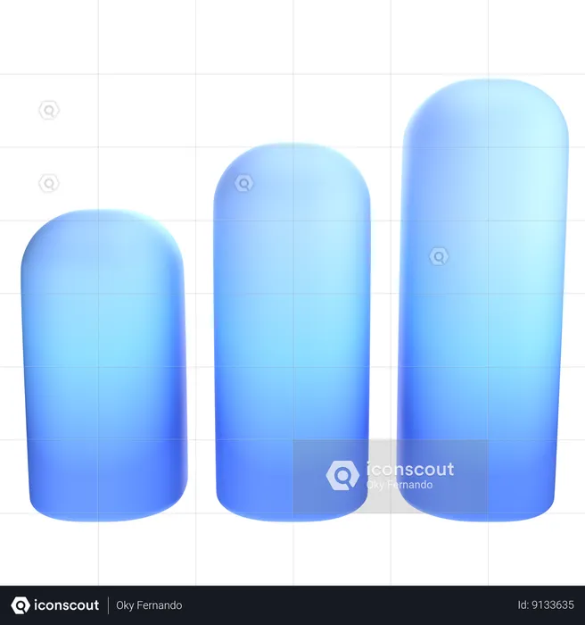 Bar Chart  3D Icon